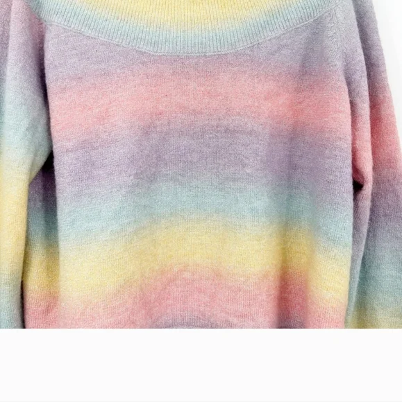 DOLLSKIILL NWOT 💗 SUGAR THRILLZ Pastel Rainbow knit sweater 3X - Picture 2 of 6